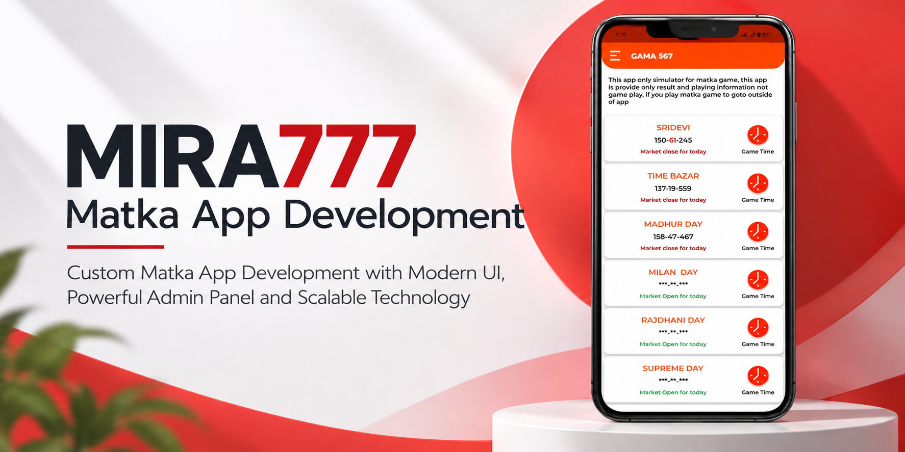 Mira777 Matka App Development